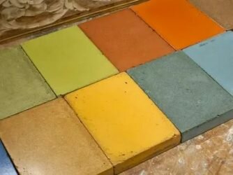 Как сделать цветной бетон?